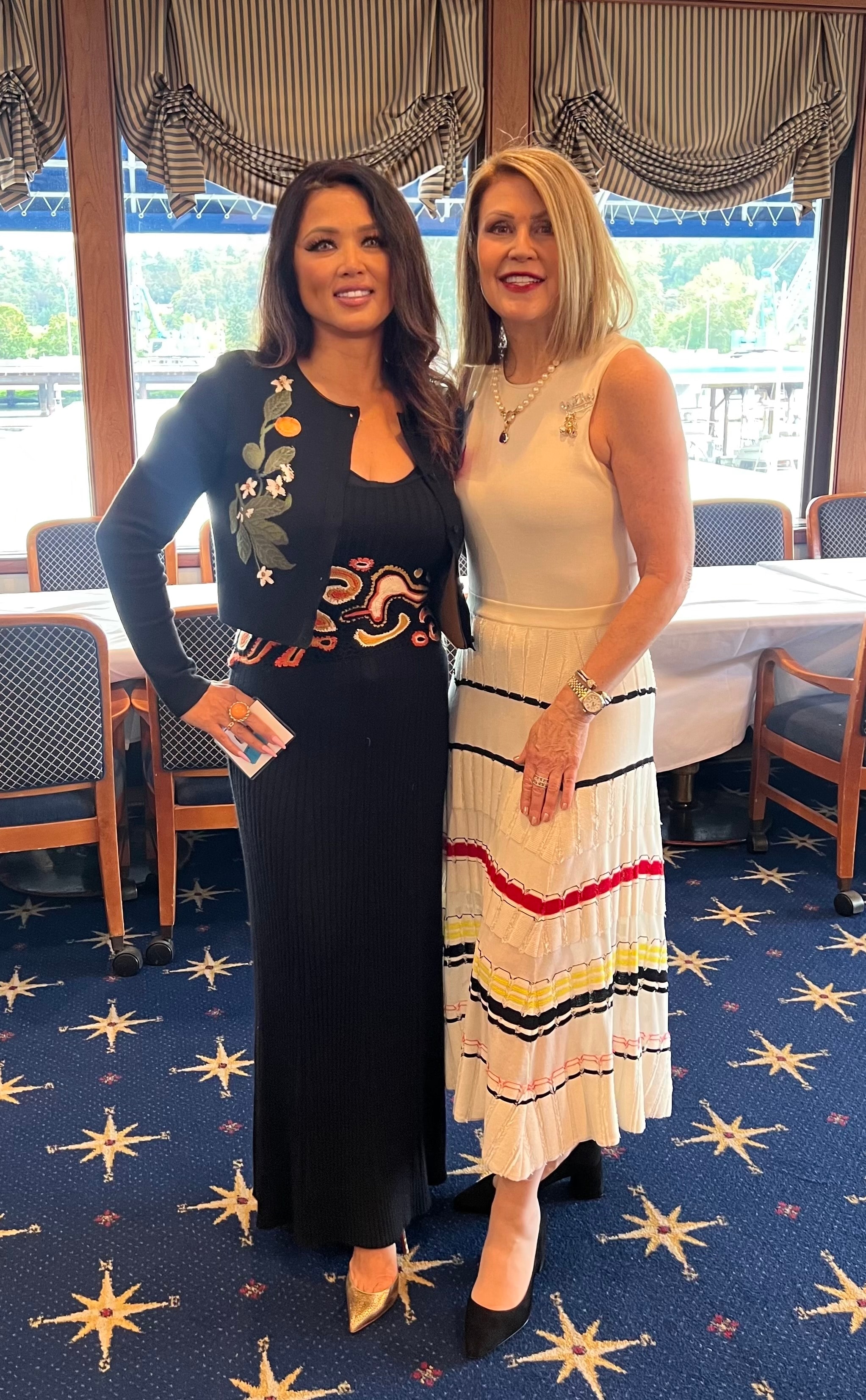 Elle Nguyen with Laura L at a campaign event